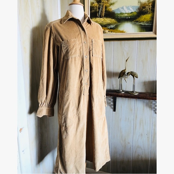 Vintage Corduroy Dress - Picture 2 of 5